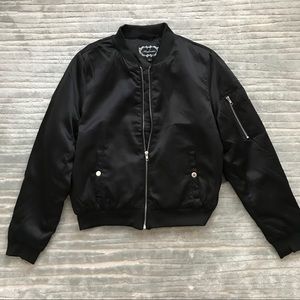 Ambiance Black Bomber Jacket